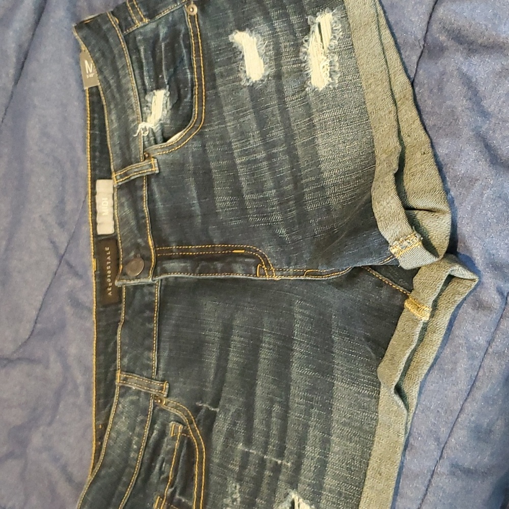 Denim shorts